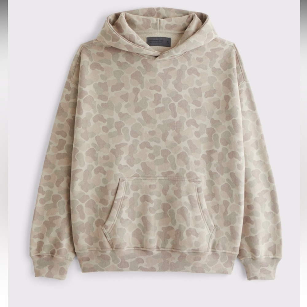 Tan Duck Camo Abercrombie Hoodie